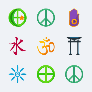 Beliefs Symbols icons pack