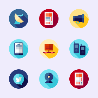 Communication icons pack