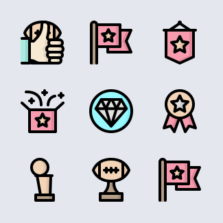 Awards icons pack