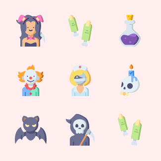 Halloween icons pack