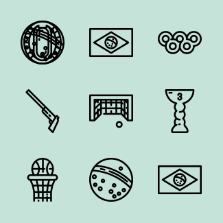 Olympic games icons pack