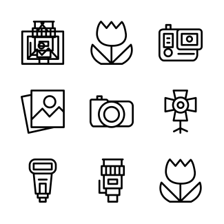 Camera Collection icons pack