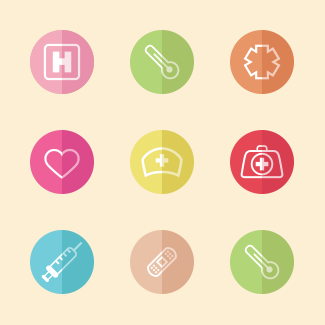 Circle Medicine icons pack