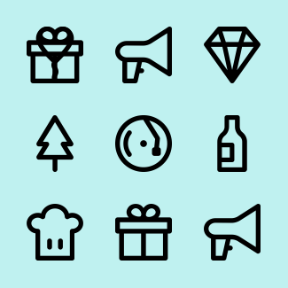Celebration and Party Collection icons pack