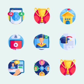 Digital Learning icons pack