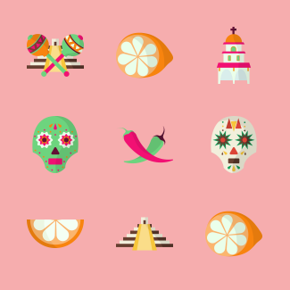 Mexican Elements icons pack
