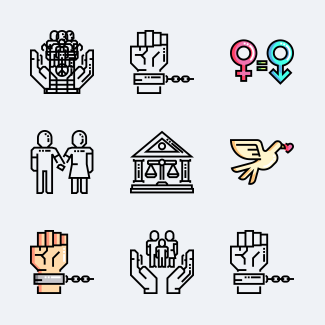 Peace & Humanrights icons pack