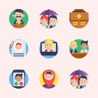 Teamwork icons pack