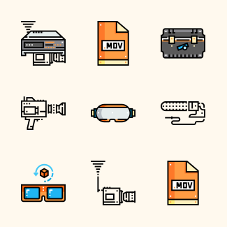 Video & Camera icons pack