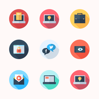 Digital marketing icons pack