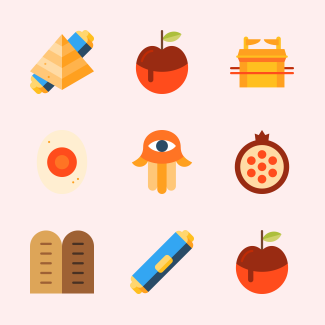 Judaism icons pack