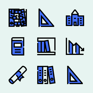 Education icons pack