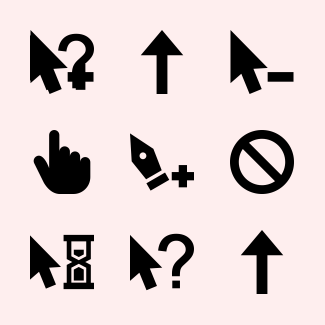 Generic Cursor Fill icons pack