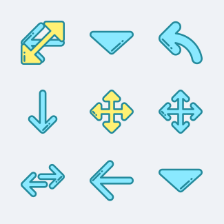 Arrows icons pack