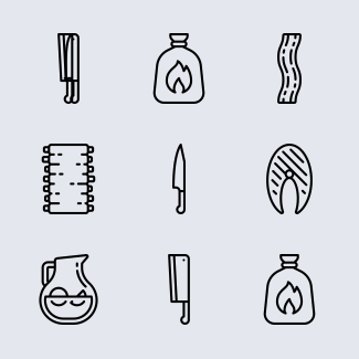 BBQ icons pack