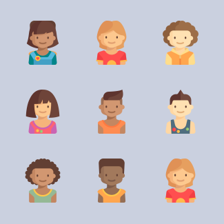 Kids Avatars icons pack