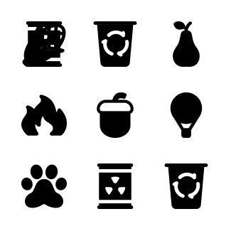 Eco friendly icons pack
