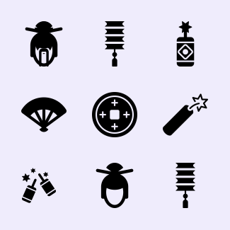 Chinese New Year icons pack