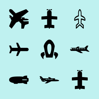 Flying icons pack