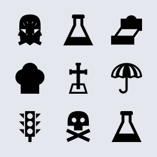 POI Public places icons pack