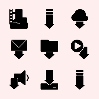 Downloads icons pack
