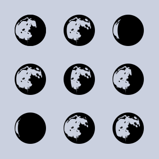 Moon Phase 2 icons pack