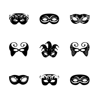 Carnival Masks icons pack
