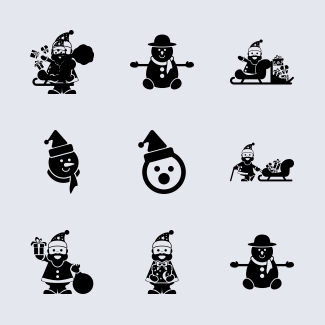 Santa XMas icons pack