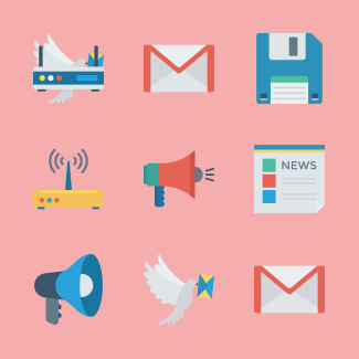 Communication icons pack