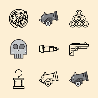 Pirates icons pack