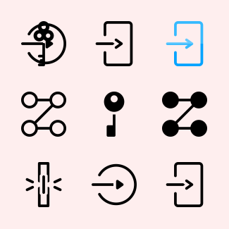Keys and locks icons pack