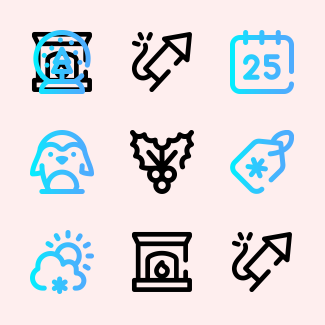 Winter icons pack