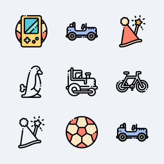 Christmas Toys icons pack