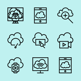 Cloud Computing icons pack