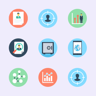 Digital marketing icons pack