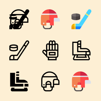 Hockey icons pack