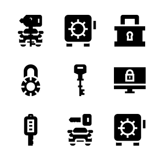 Keys Locks icons pack