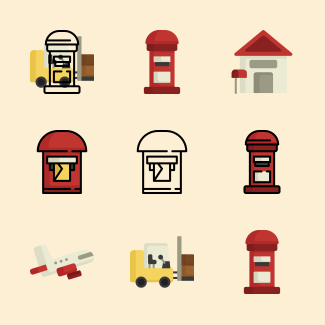 Post Office icons pack