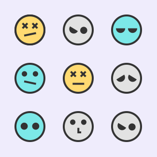 Faces and Emotions icons pack