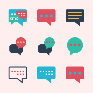 Chat and Text icons pack