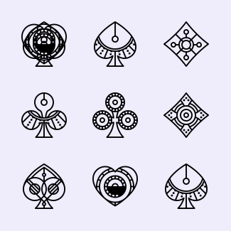 Card Games Symbols icons pack
