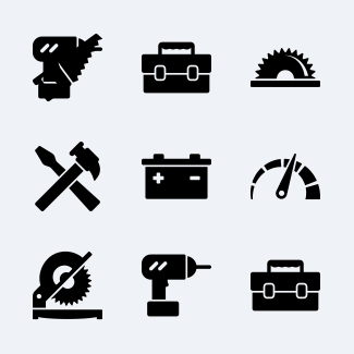 Work tools icons pack