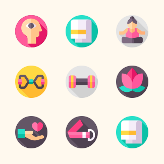 Yoga icons pack