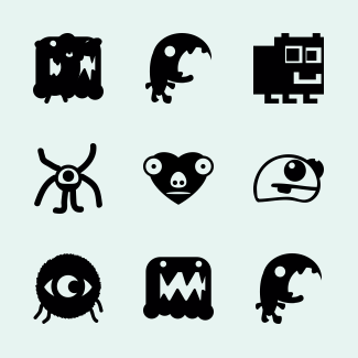 Monsters icons pack