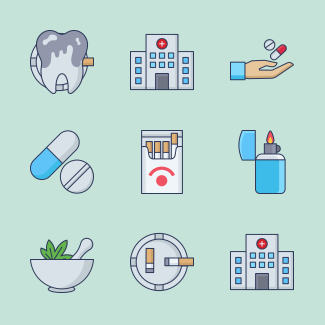 Drug icons pack