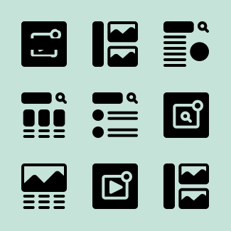 Wireframe icons pack