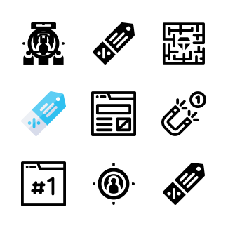 Marketing and SEO icons pack