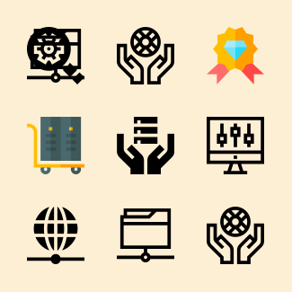 Web Hosting icons pack
