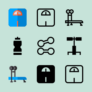 Exercise icons pack