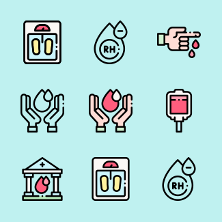 Blood Donation icons pack